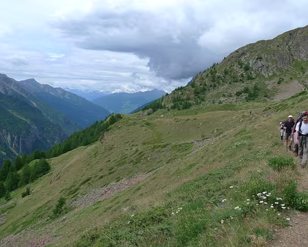 017 3ème jour. Progression en balcon au-dessus de la Valpelline.