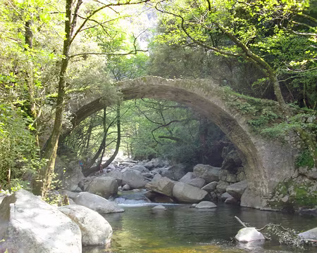 le pont de Zaglia, dans la Spelunca le pont de Zaglia