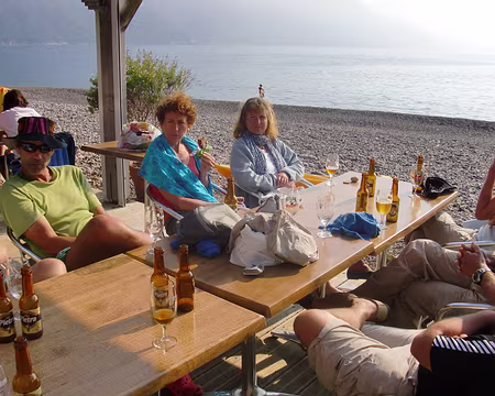 à Bussaglia après la baignade après le bain