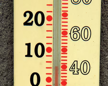 PXL157 40 Fahrenheit, soit un peu moins de 5° Celcius !