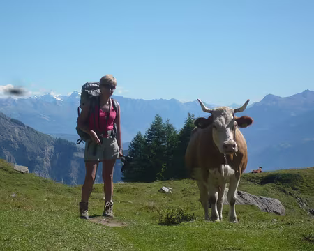 PXL049 Avec la star des cartes postales suisses.