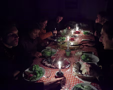 IMG_2492 Souper aux chandelles, il n'y a pas d'Ã©lectricitÃ©