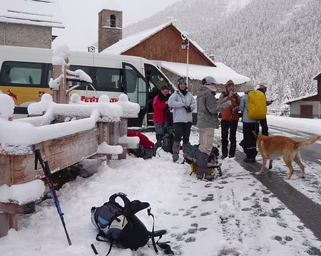 PXL007 Départ de Fontgillarde sous la neige