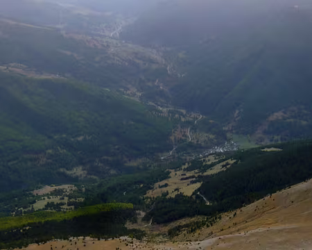 PXL049 Redescente, vue sur la vallée du Guil