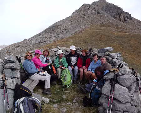 032 Pause au ruine du Poste Optique (2558m)