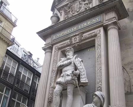 PXL063 Temple de l'Oratoire du Louvre la mémoire de Coligny, très haute figure protestante du XVIè siècle