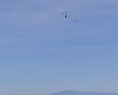 040 Planneur au-dessus des Alpilles.