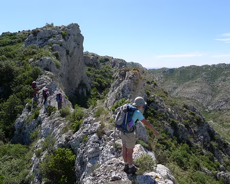 053 Sur la crête des Civadières (passage aérien).