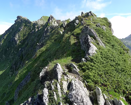 016 La crête allant jusqu'à la Pointe des Marmottes Noires.