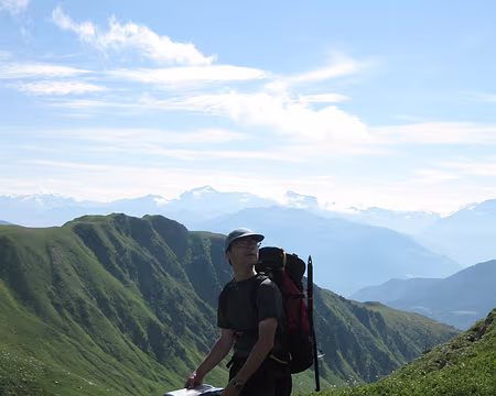 030 Repérage pour le début de la montée vers le Pic du Rognolet, hors sentier.