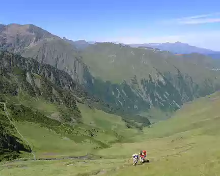 007 ... parcourir de vastes étendues de verdure (en montant à la Coume de Bourg)