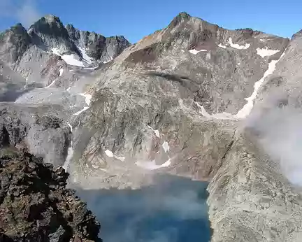 067 ... mais surtout de merveilleux lacs (lac Glacé, vu depuis la Tusse de Montarqué)