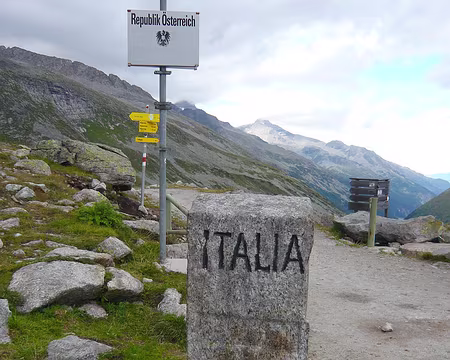 PXL076 Finie l'Autriche, bienvenue en Italie (au Pfitscherjoch)