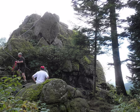 PXL146 Karlstein, autre rocher promontoire, à la frontière de 4 pays, Baden, Württemberg, Fürstenberg et Vorderösterreich.