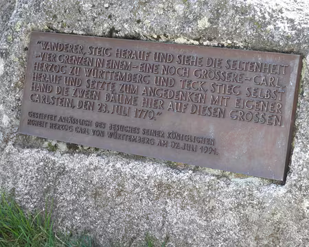 PXL147 Voyageur, monte et vois cette chose rare - quatre frontières en un point - et celle-ci encore plus rare : Carl, prince de Württemberg et Teck, est monté seul et...