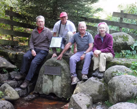 PXL180 l'équipe au complet, à la source du Danube