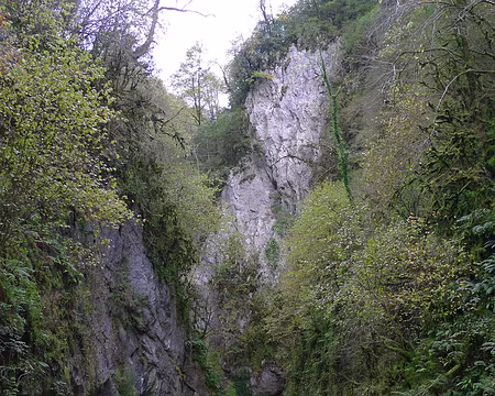 001 1er jour au Pays Basque. A l'entrée des gorges de Kakouéta.
