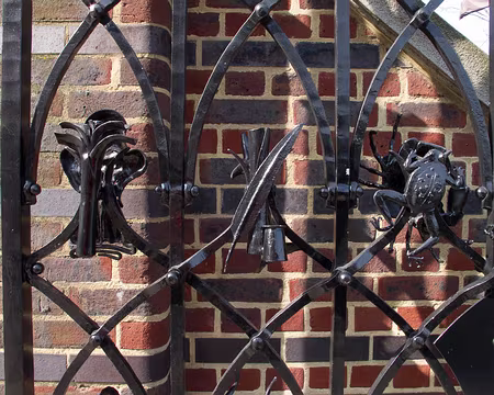 Théatre de Shakespeare, London, mars 2012 Grille menant au Théâtre de Shakespeare