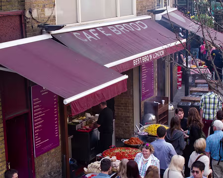 Borrough Market, Londres, mars 2012 Restauration rapide