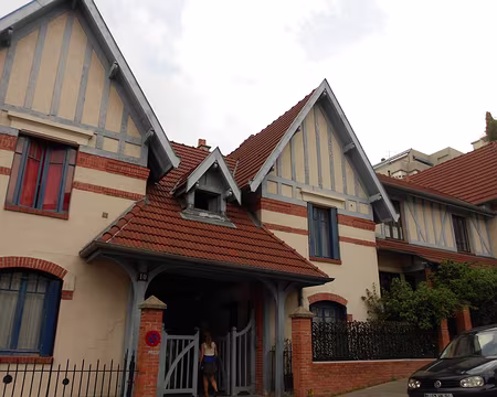 PXL014 La Petite Alsace, rue Daviel, ensemble de 40 maisons de ville en briques et colombages...