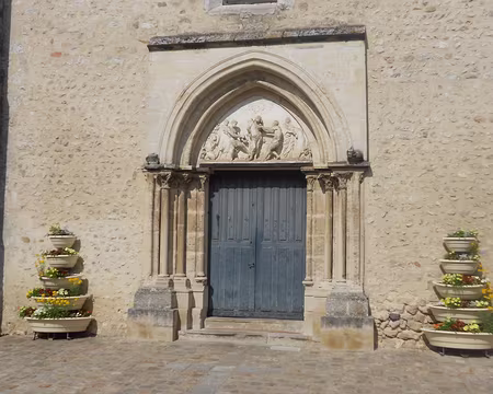 PXL001 Tympan représentant la flagellation du Christ.