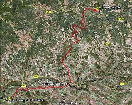 PXL106 J2 Castelnau - Cordes ; +663 -704