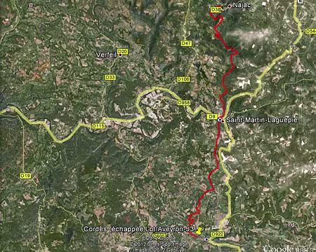 PXL130 J3 Cordes - Najac 26.9km ; +861 -898