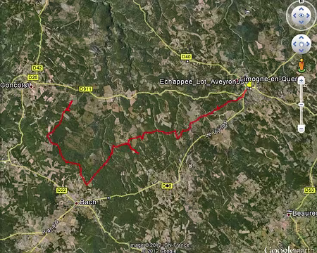 PXL180 J5, Limogne en Quercy - La Loge : 18.4km +214 -253