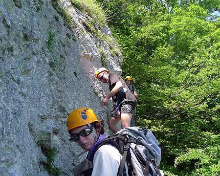 PXL043 Concentration dans la via-ferrata du Cornillon.