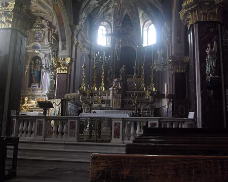 Saorge, l'intérieur de l'église Saint-Sauveur Saorge, l'intérieur de l'église Saint-Sauveur