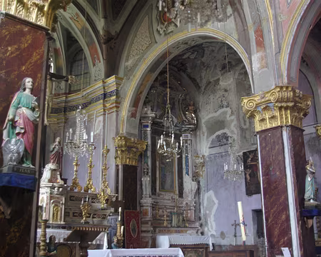Saorge, l'intérieur de l'église Saint-Sauveur Saorge, l'intérieur de l'église Saint-Sauveur