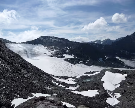 PXL014 Le glacier du Baounet vu d'en haut.