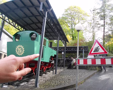 PXL027 Départ à Königswinter du funiculaire du Drachenfels mis en service en 1883.