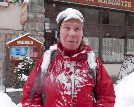 PXL016 ... et Bernadette en bonhomme de neige.