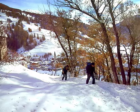 PXL035 30 11 12 Nous décidons de rester 1 nuit de plus à Abriès pour profiter des raquettes et du beau temps.