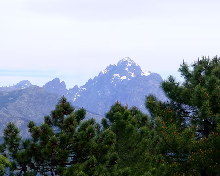PXL150 Neiges sur les crêtes (Capu Tafunatu)
