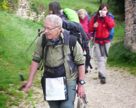 PXL017b Dominique. En direction du gîte de Vénascle.