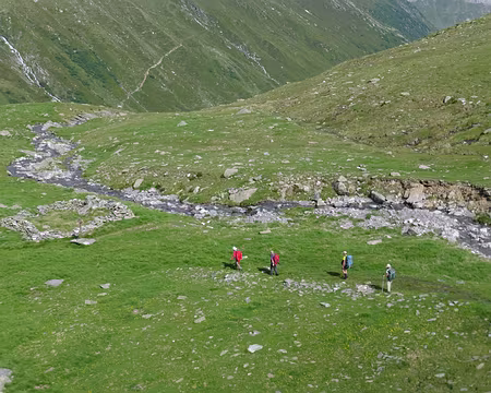 PXL019 Les petits randonneurs dans la prairie
