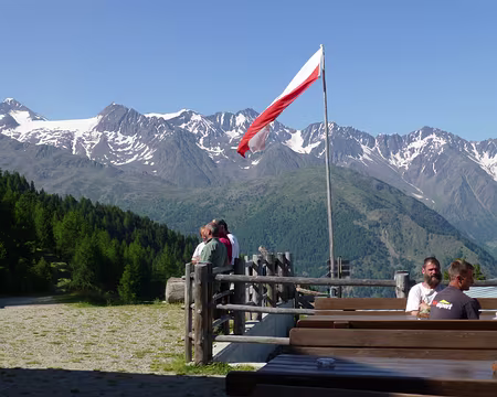 PXL041 De Klosteralm, notre refuge, nous avons vue sur le Similaun (Ötztal)