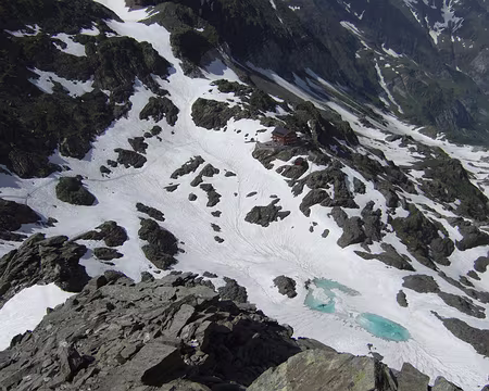 DSCF5005 15/07 Refuge Stettiner Hutte Rifugio Petrarca 2872m