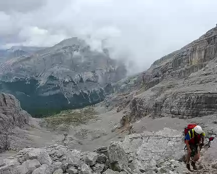 PXL100 Dans la via-ferrata Furcia Rossa.