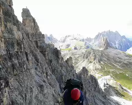 PXL174 Sur le Sentiero De Luca/Innerkofler. Partie aérienne.