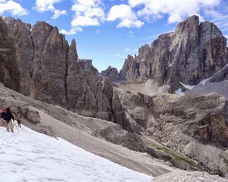PXL202 La Strada degli Alpini et ses passages sur névé.