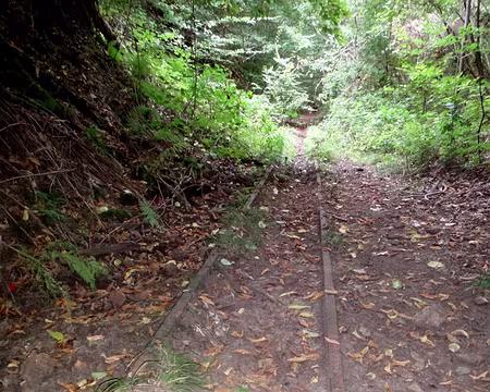 PXL002 les pierres extraites de cette carrière étaient transportées vers la gare dans des wagonnets