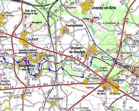 PXL060 L'itinéraire : 23 km le samedi...
