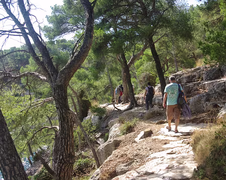 Vers la pointe de la Cacau Vers la pointe de la Cacau