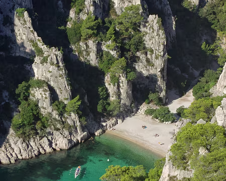 Le fond de la calanque d’En-Vau Le fond de la calanque d’En-Vau