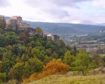 PXL000 Couleurs automnales autour du village de Coursegoules.