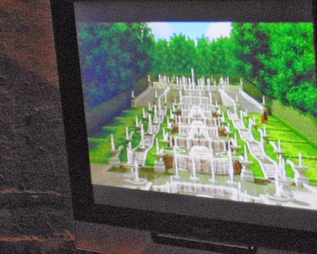 PXL021 Image de synthèse représentant la Grande Cascade (1680)