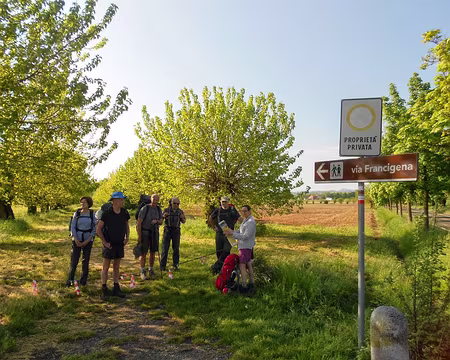 PXL012 Départ de Fidenza sur la Via Francigena